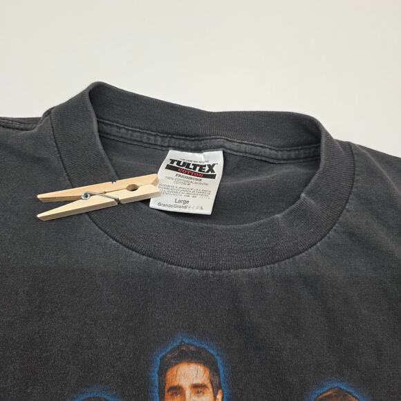 Vintage Backstreet Boys T Shirt Men Large Rare 90s Fade Distress Double Side BSB - Picture 6 of 12